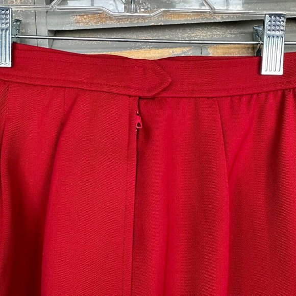 Yves Saint Laurent Rive Gauche Vintage Skirt Red - Picture 11 of 16